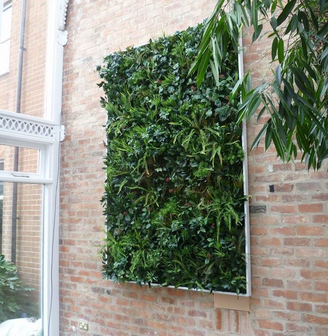 Artificial Green Wall witha frame