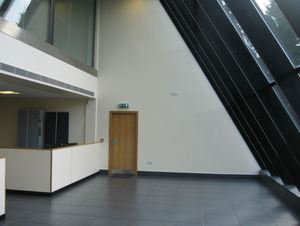 How can we improve our refurbished office atrium?