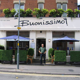 Exterior Plants add value to the outside Harborne Restaurant attracting new customers