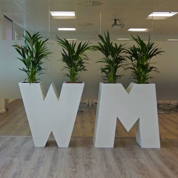 Alphabet Plant Display used in the Reception of these West Midlands offices