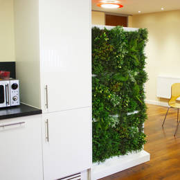 Artificial Freestanding Green Wall Used As A Room Divider