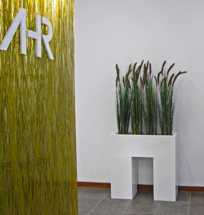 Artificial Foxtail Grass plants for the offices of AHR Architects in Miltoin Keynes