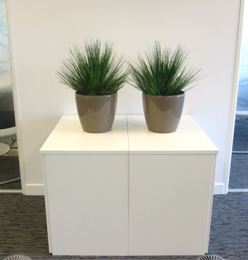 Superb artificial grass cabinet top displays