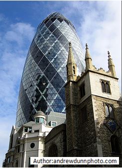 Installation of office plant displays to The Gherkin Building