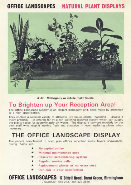 Our First Brochure - Office Landscapes Plant Displays 