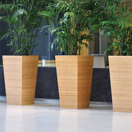 Solid Bamboo Wood Planters